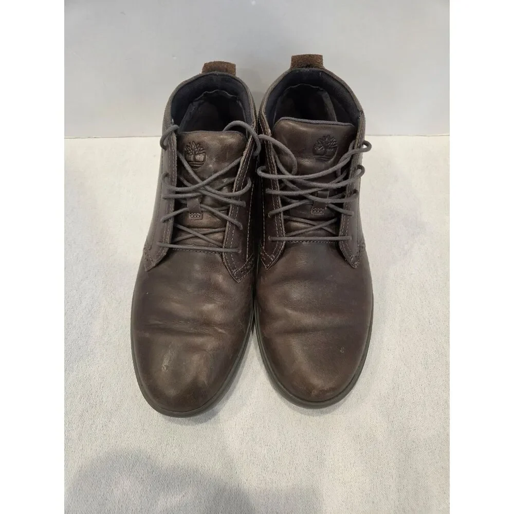 Timberland Graydon Brown Leather Chukka Mid Top Lace Up Boots Men Size 9